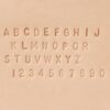 alphabet and number stamp