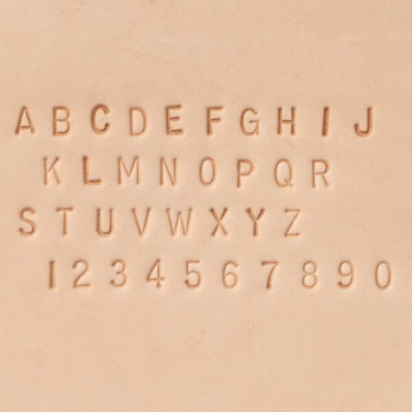 alphabet and number stamp