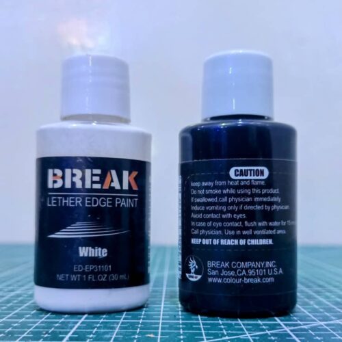 leather edge paint and coat
